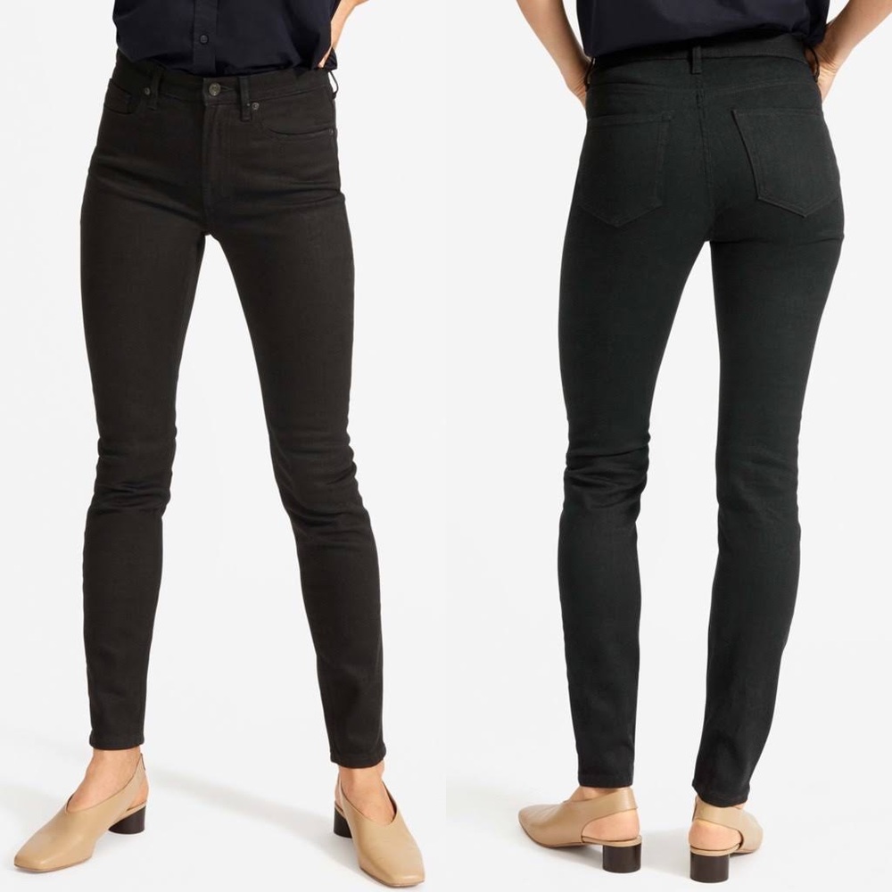 Everlane Black Mid Rise Ankle Jeans